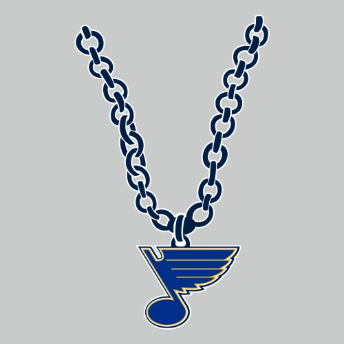 St. Louis Blues Necklace logo iron on paper